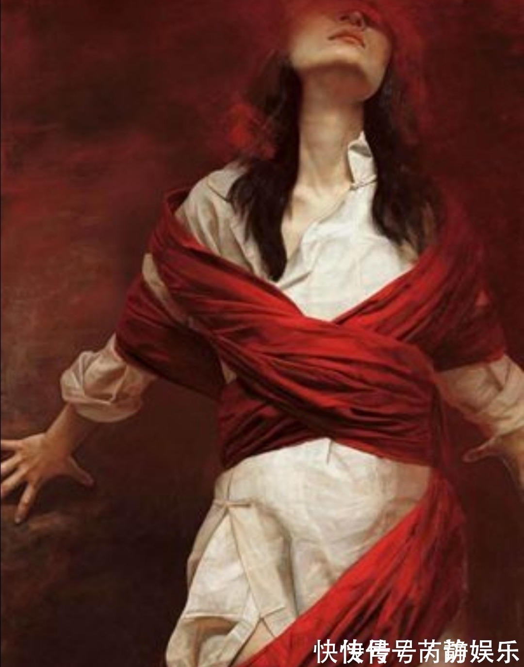 油画作品!将女性画得如此苍茫大气,画面竟然还这般唯美