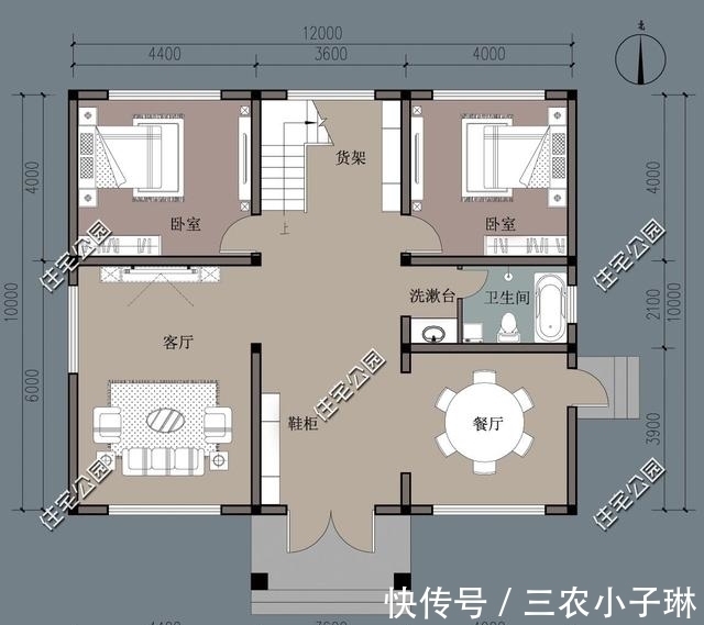 进深|7套三层农村自建房,户型方正、经典,还不赶快收了