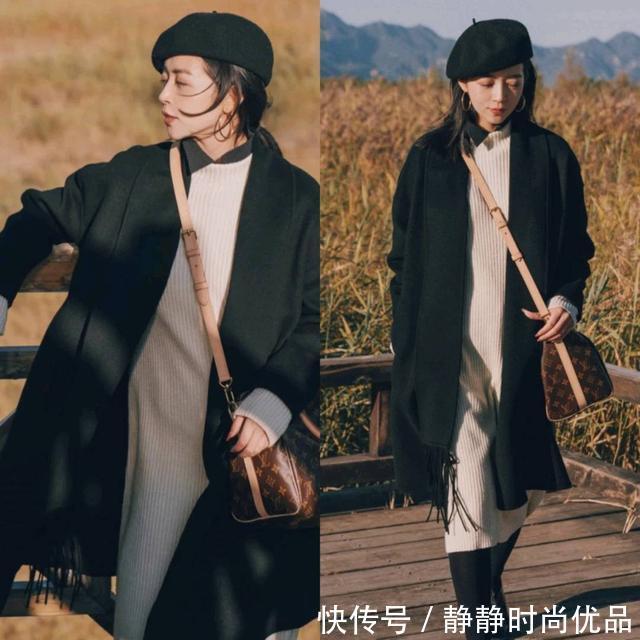 穿搭 不要觉得黑白色太单调！参考秋冬搭配示范，这样穿简约又高级