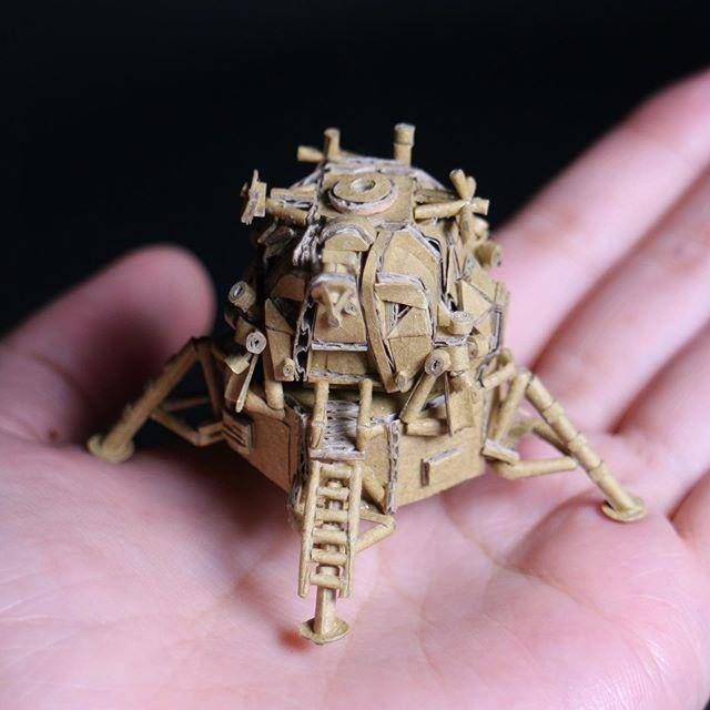 星球大战#日本妹子将废弃纸板做成模型,是可以被称为杰作的艺术品