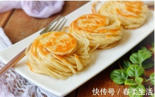 花生油|烙饼新方法,懒人最爱,丝丝缕缕,香酥脆,美味!