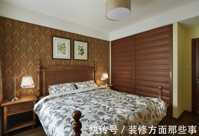 横梁|124平三居室明快光鲜,展现美式复古张弛有度的强大气场