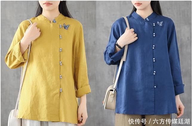 春天里时尚的棉麻衬衫穿搭，别具一格的版型，优雅大方，非常好看