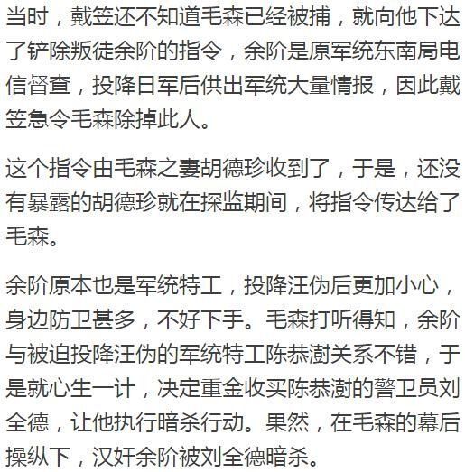 毛森|民国历史人物——毛森,军统顶级特工