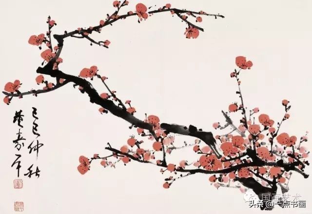 笔尖！怎样画好写意梅花？