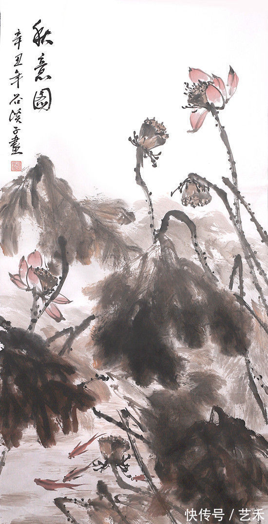 画莲@画家吴东升——博采众长,自备一格|只为那朵莲