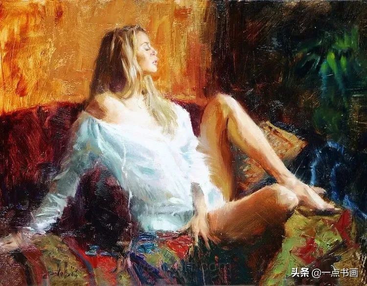 宁静|这组油画，美轮美奂，光影掌握得真好