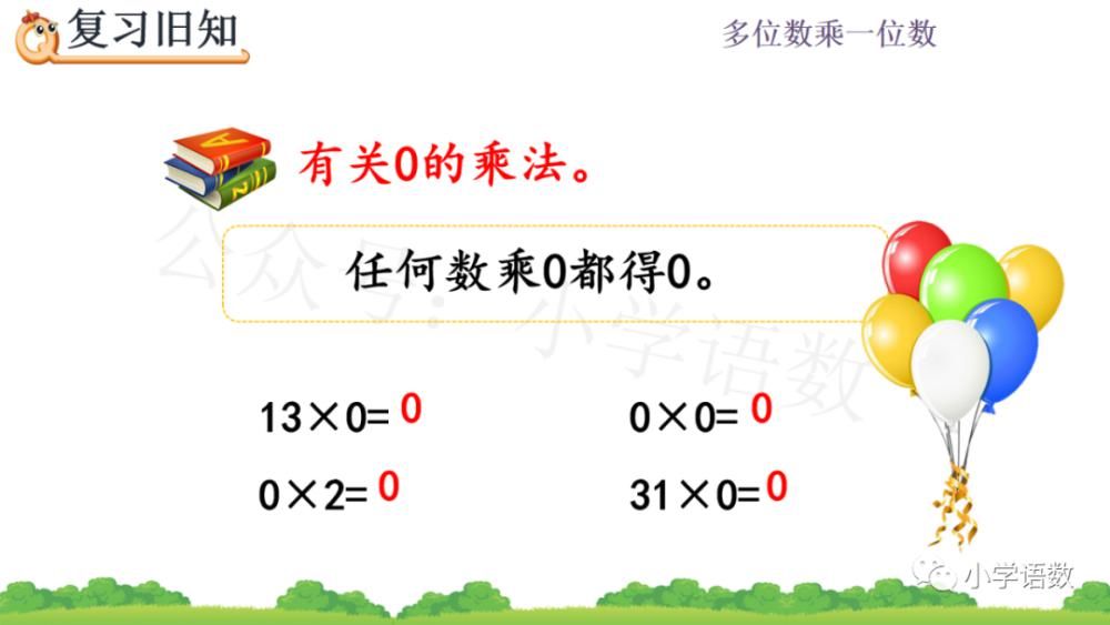 数末尾|人教版三年级数学上册第6单元《三位数中间有0 （末尾有0）的乘法》课件