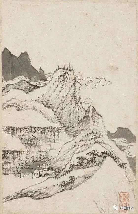  高僧|高僧画画：笔法简逸，冷清孤寂