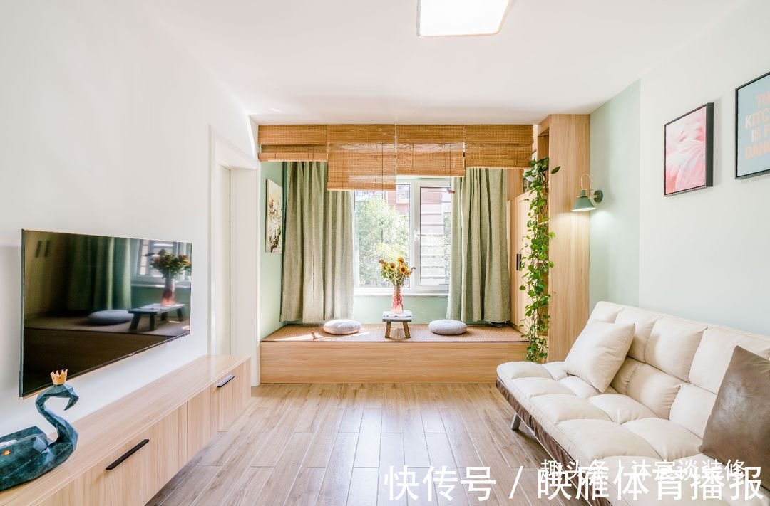收纳|50㎡的婚房,虽然是小了点,但到处清新大方,藏不住的甜蜜与幸福