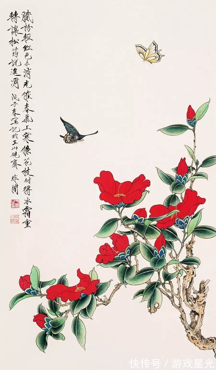 工笔花鸟画|于非闇作品欣赏