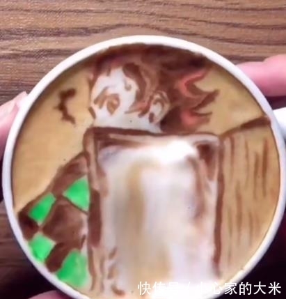 画师|动漫遇上手艺人,鬼灭之刃神拉花,魔方还原鸣人,网友:都是狠人