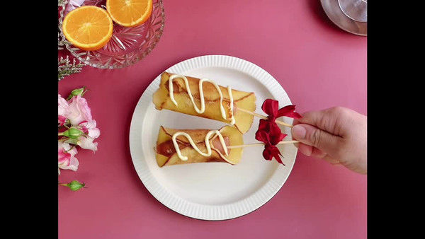 芝士香肠松饼卷