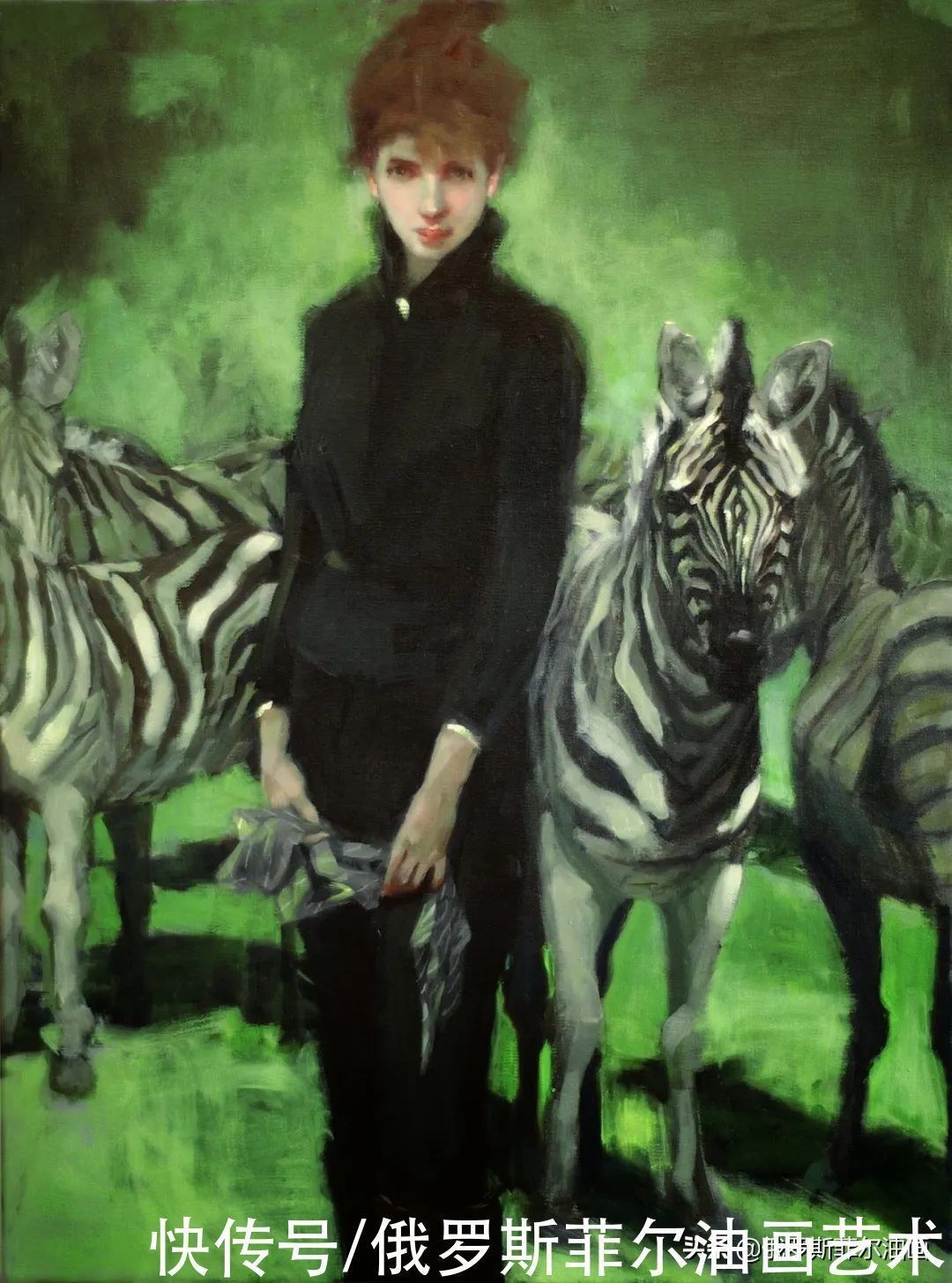 弗洛伊德$美国画家桑德拉·弗朗德的油画里,充满了微妙而引人注目的情感