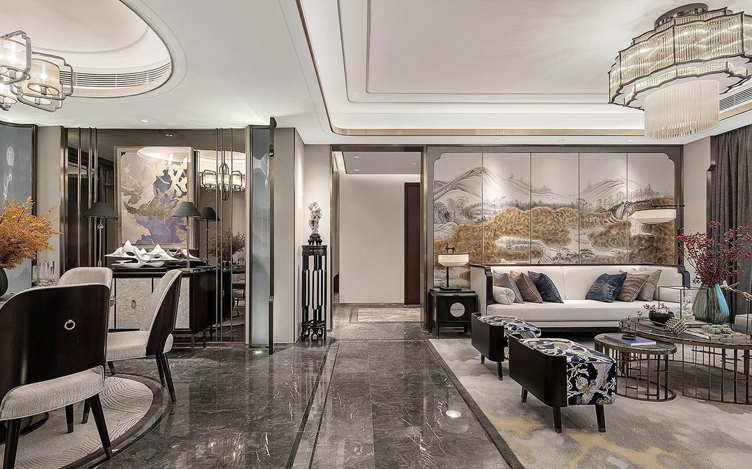 新中式|新中式的创意四居室,尽享中式文化深厚韵味,把美展现到极致