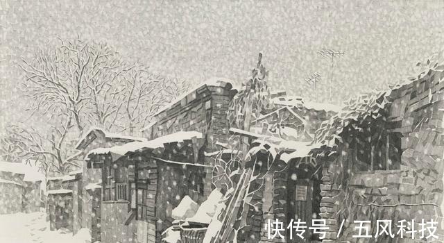 胡同#用铅笔画的胡同!笔法细腻逼真,像老照片一样!