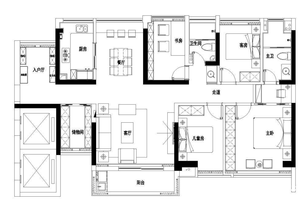 三居|参观同学的日式风三居,进门就被玄关衣帽间吸睛了,太宽敞舒适了