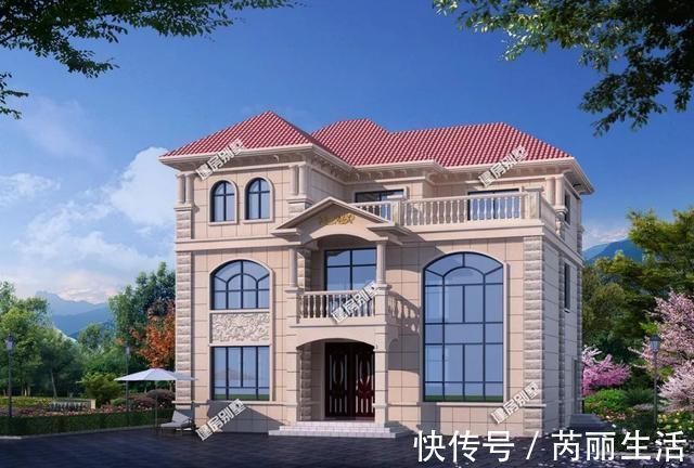好户型|2栋宽13米左右,适合农村建的漂亮别墅,好户型就是不一样