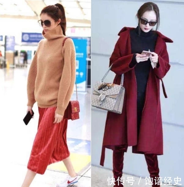 时髦|女人冬天穿高领毛衣,总显脖子短?学会3个技巧,显脸小还很时髦