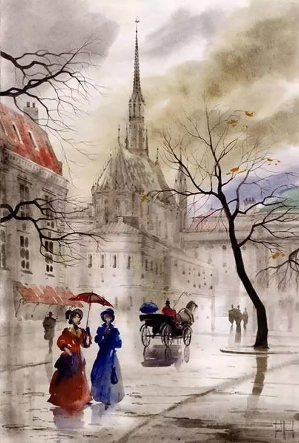 喜欢|诗一样美的俄罗斯水墨画,你也喜欢吗?