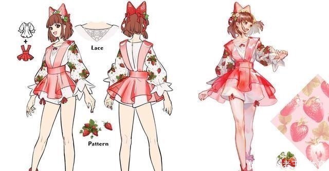 甜美系#食物拟人娘也太美了吧！水果妹子是谁的最爱，想一口吃掉蛋糕美人