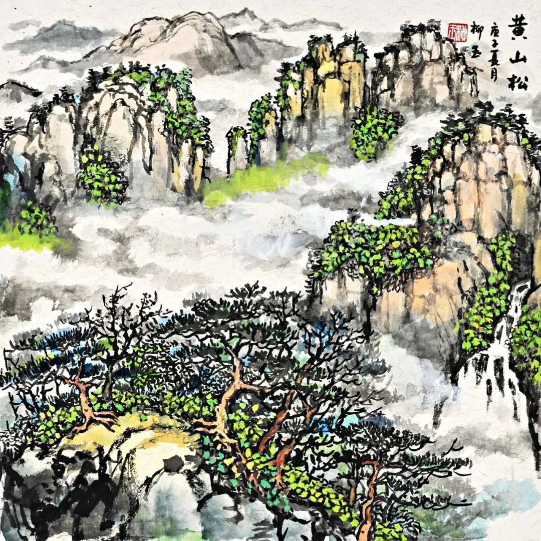 水墨画@全国艺术名家邀请展——柳玉水墨画作品赏析