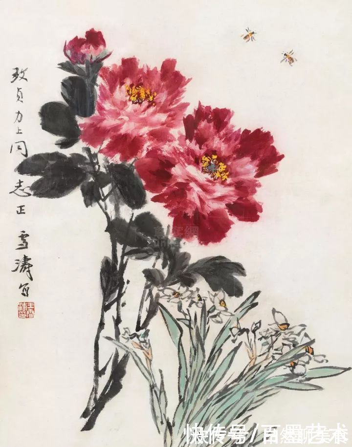 小写意@唯有牡丹真国色!小写意牡丹画150幅,美醉了