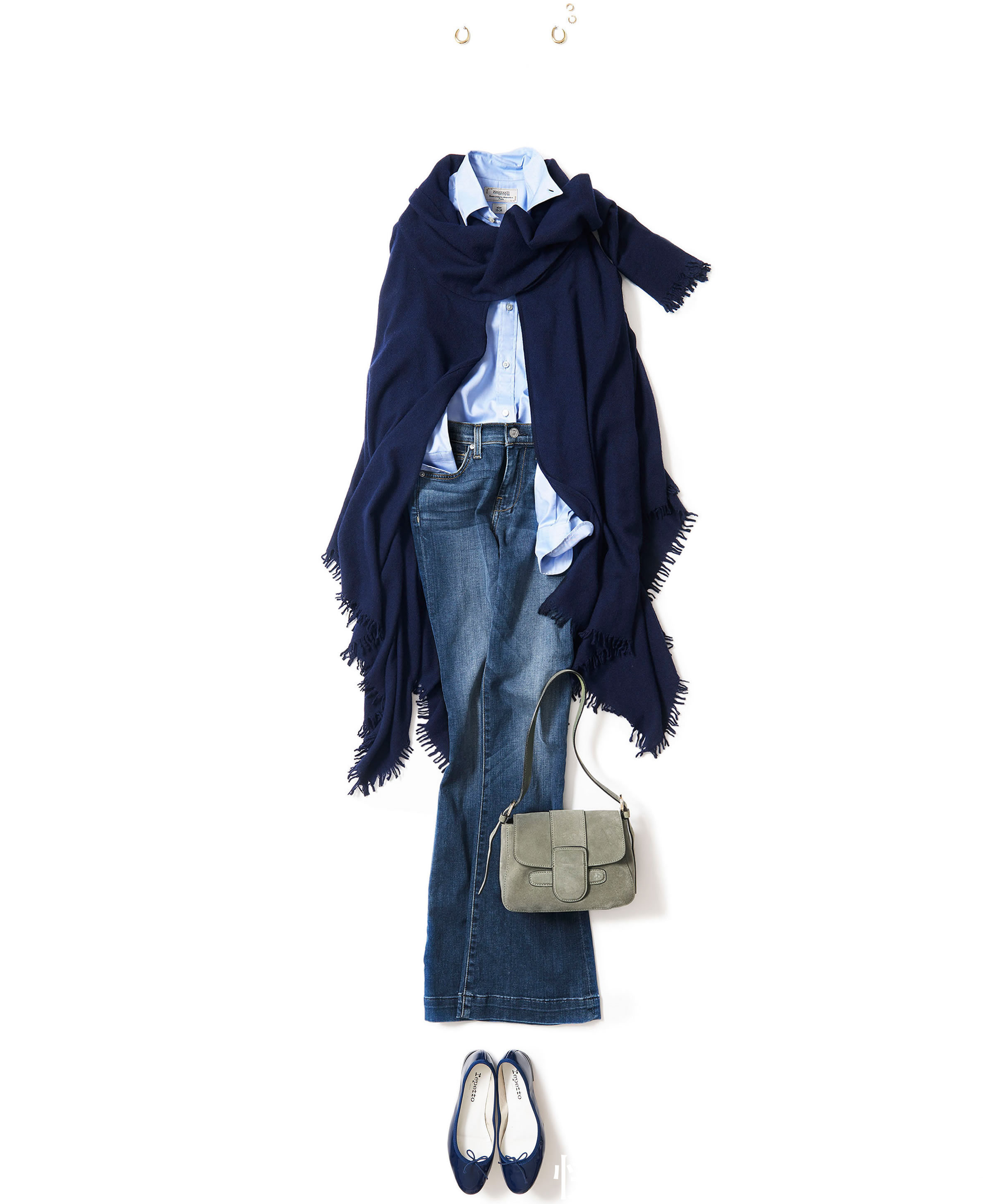 针织衫 春天穿衬衫时,请这样搭!4种高级“穿搭配色”方案,每套都完美