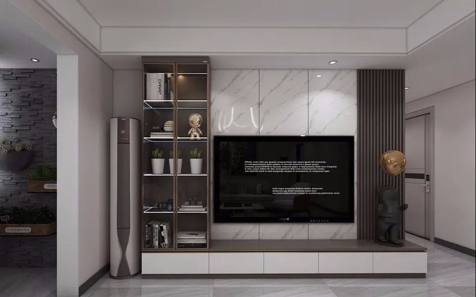 柜身|120平米满满的轻奢风,这套4房两厅设计红遍全小区