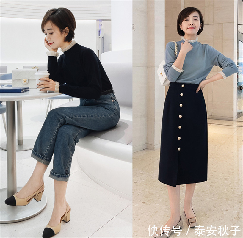 她的“雅致风”穿搭太惊艳了!春日学她这样穿:很美、很高级!