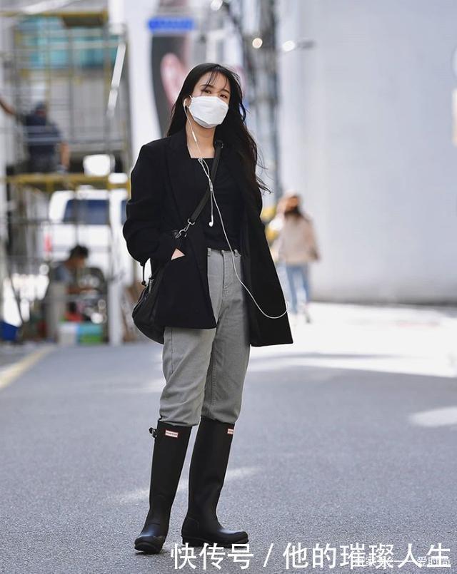 韩国女生真会穿，各种西装时髦帅气，简单易学，论会穿就服她们