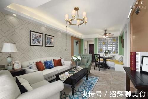 湖语|98㎡美式新家,半包9.6万,只是因为改了这3处,越看越实用