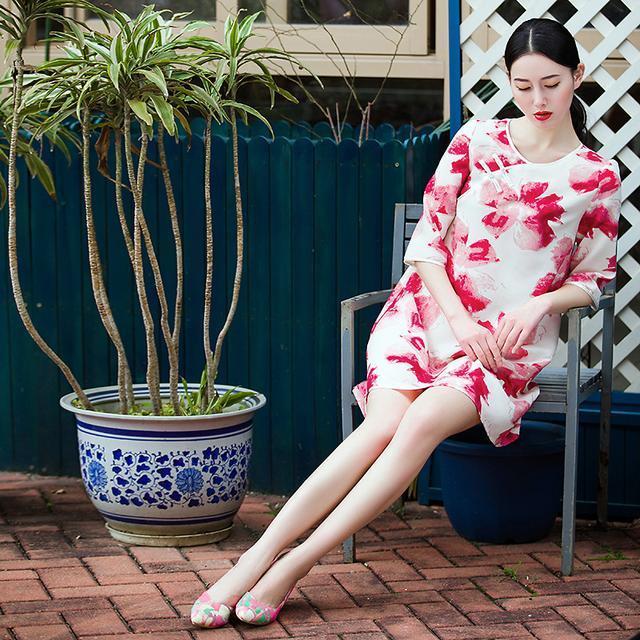 旗袍裙|改良旗袍连衣裙能展现你凹凸有致的身材,承传中华传统文化