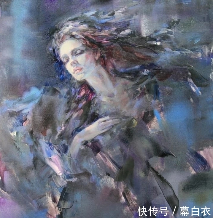 同时代#女画家斯卡菲娜，将女性描绘得如花般绽放