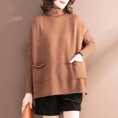 内搭别乱穿，这“文艺风毛衣”就很不错，配马甲外套贼慵懒