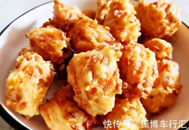 萝卜丸子|炸萝卜丸子,用淀粉用面粉都不对,这样做外酥里嫩,鲜香味美