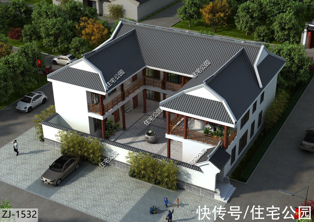 布局|农村建房有院才实用，这10套大院户型送给你，总有一款适合你