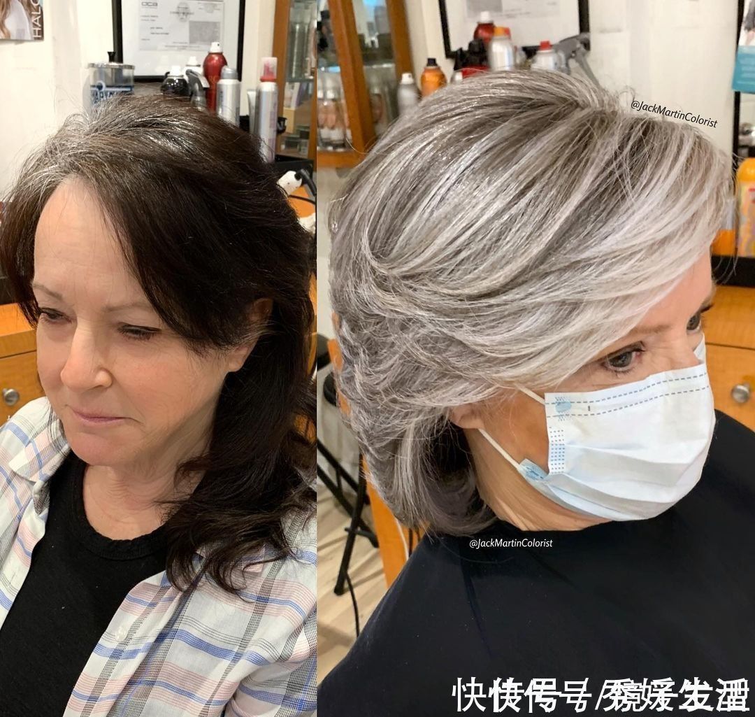 全头 发型这样换，头发花白阿姨也能年轻好几岁，喜欢就试试吧