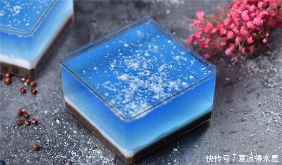 颜值|想要一片星空,这份高颜值的星空羊羹做到了,吃一口就爱上