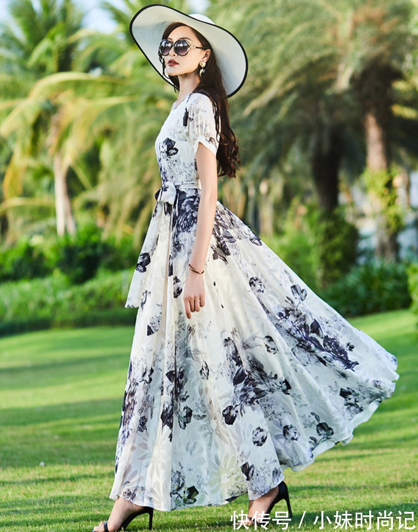 裙摆|复古大摆裙,时尚减龄系,气质修身范