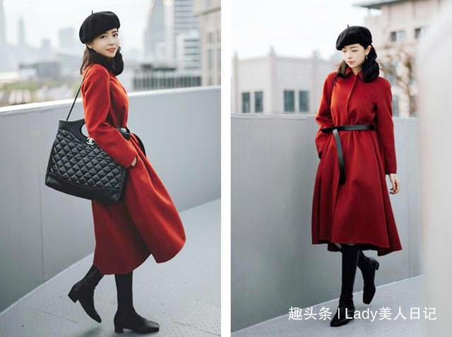 羊剪绒 42岁女人冬天穿衣不能太随意,大衣牛仔裤阔腿裤羊羔绒,好显气质