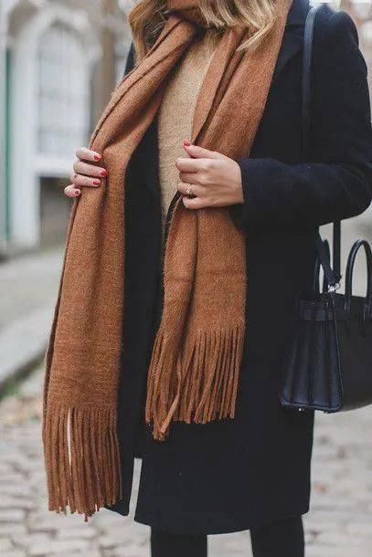围巾围得好，大衣的潮范儿都可以提升一个level。