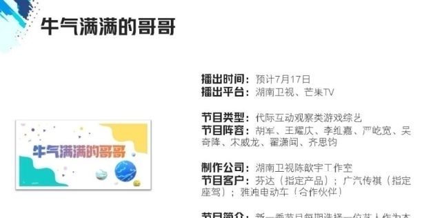 主力阵容|全偶像阵容!《牛气满满的哥哥》曝录制时间,小哥队5人终凑齐