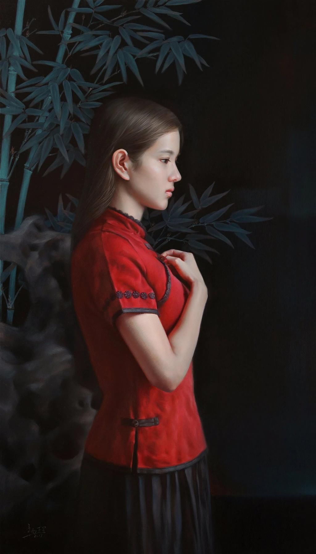  脱俗|画风清雅脱俗，他画的女子恬静悠闲