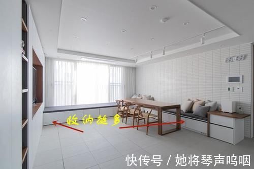 电视柜|客厅不买沙发不要茶几，机智如我装个L型卡座，谁见了都得夸一夸