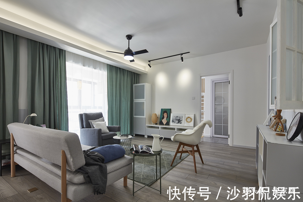 全身镜|北欧风格三居,玄关全身镜和储物空间,美感与实用的结合!