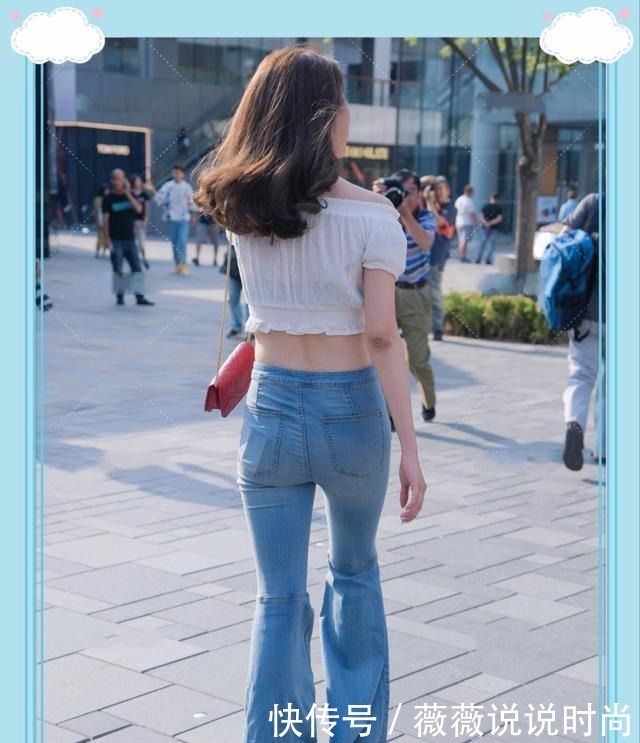 紧致|紧身牛仔裤映衬出的紧致身材,实在太美了