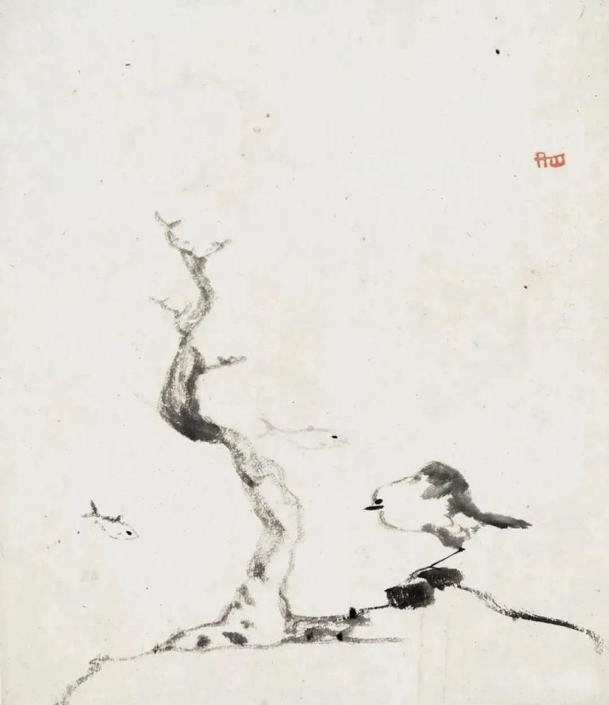 米氏$这套册页当不仅仅有山水也有花鸟,就是没有的是大红大绿的色彩