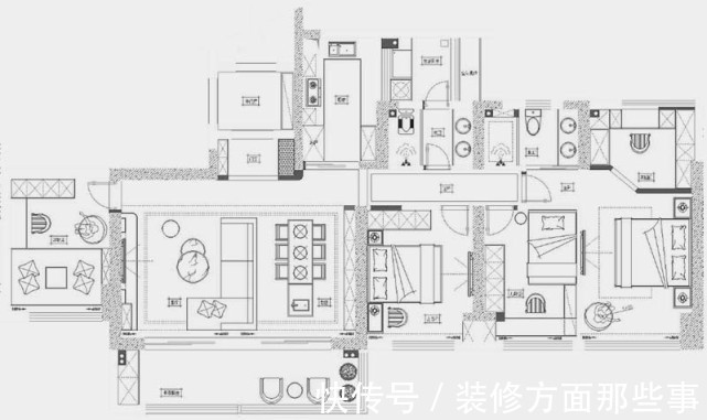 大理石|112平以黑白灰?三居室,一个有爱、有序、有趣、有自己的家