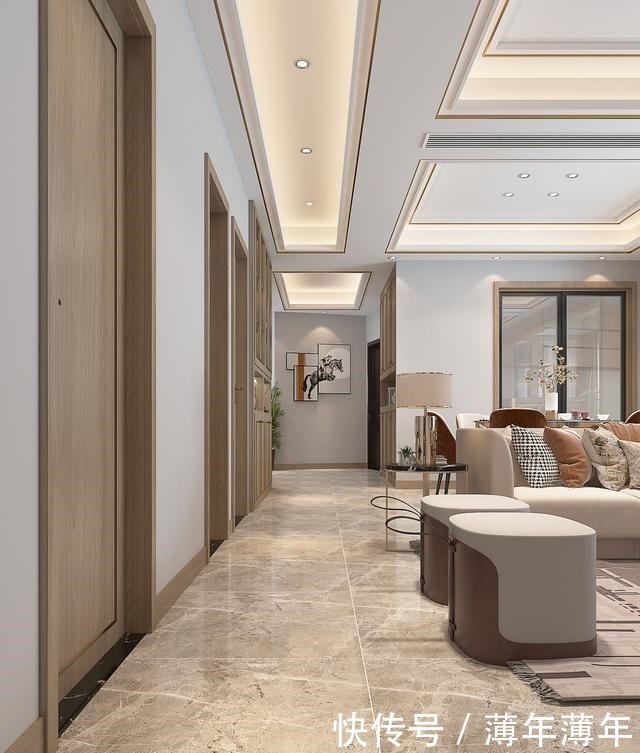 衣帽间|159平米现代风,客厅和餐厅连在一体视野开拓,非常的通透大气!